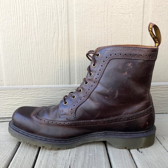 SOLD Dr. Martens Fitzroy Brogue Leather 7 Eye Boot - Picture 4 of 16